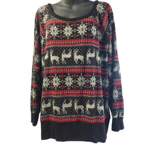 Winter Fair isle Holiday Pattern Sweater XL